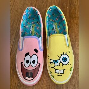 SpongeBob Slip On Shoes ~ Size 9 1/2